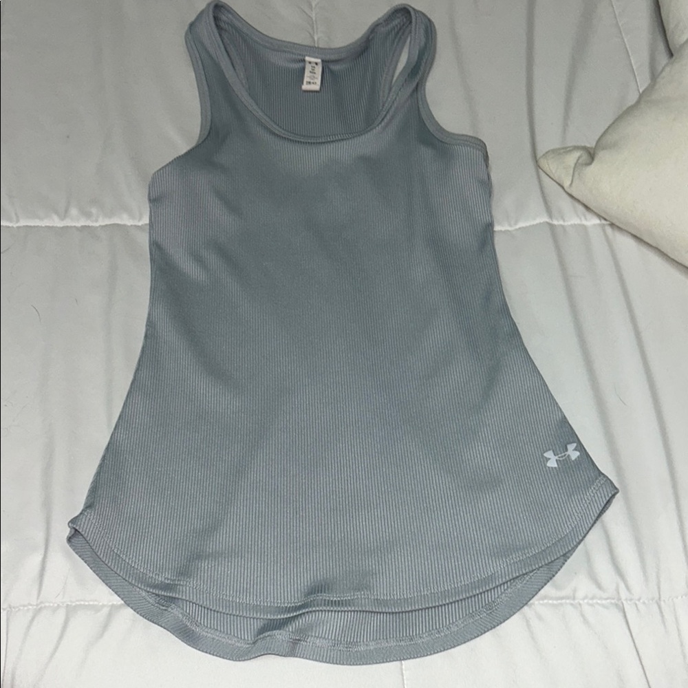 Under Armour Gray Fitted Tank Top